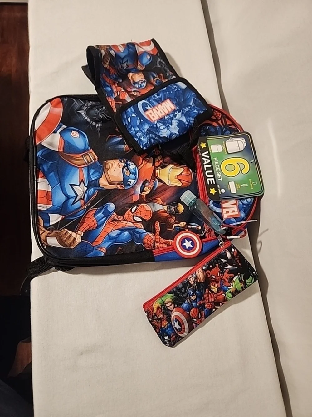 Marvel Kids Superhero Backpack and Accessory Set.